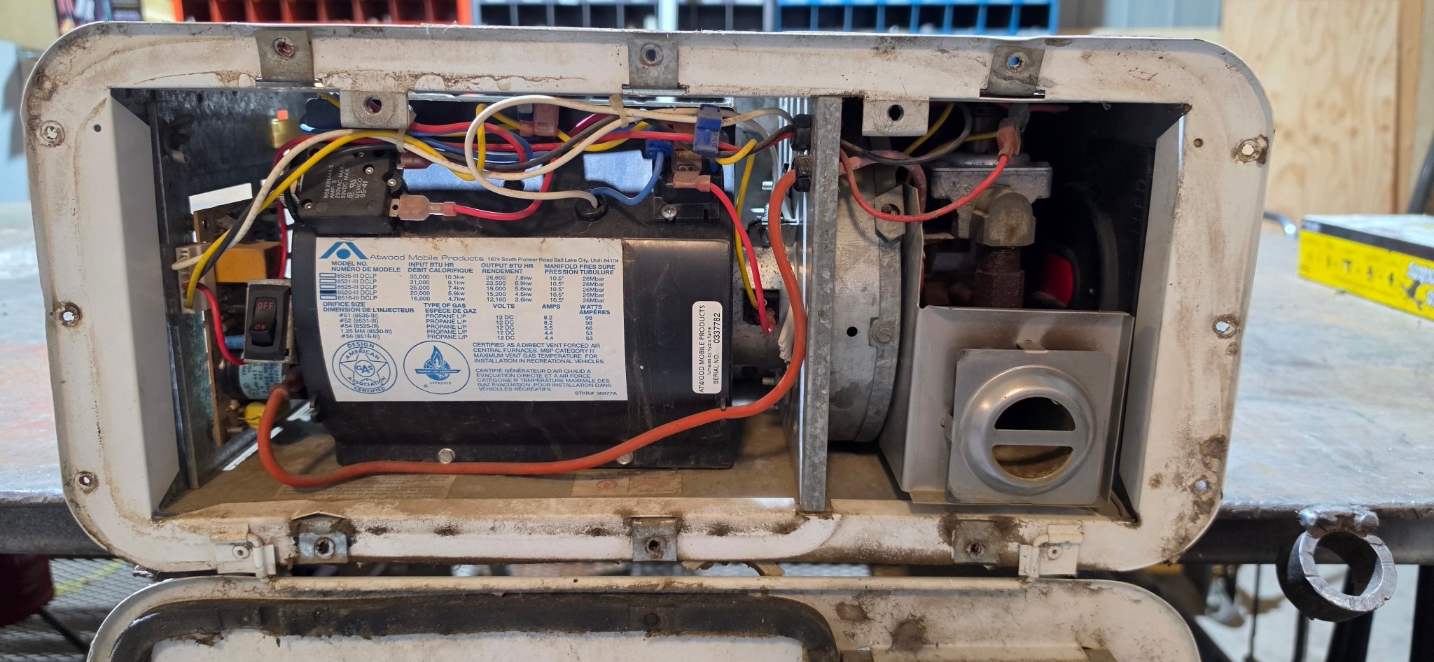 Atwood/Hydroflame 20,000 BTU Complete Furnace 8520-III - Imex RV And Auto Parts