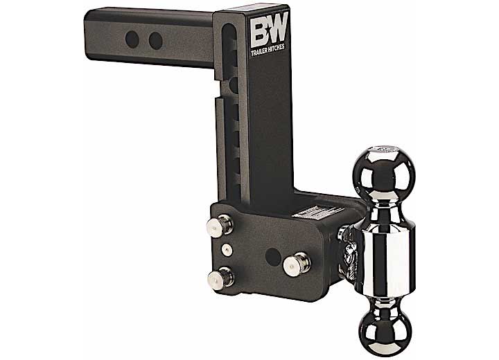 B & W Trailer Hitches Black Tow & Stow 10 Inch Model with 7 Inch Drop and 7.5 Inch Rise, Includes 2 and 2 5/16 Inch Balls - Imex RV And Auto Parts