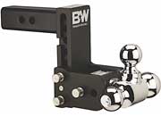 B & W Trailer Hitches Black Tow & Stow 8-Inch Model with 5-Inch Drop and 5.5-Inch Rise, Part Number TS10048B - Imex RV And Auto Parts