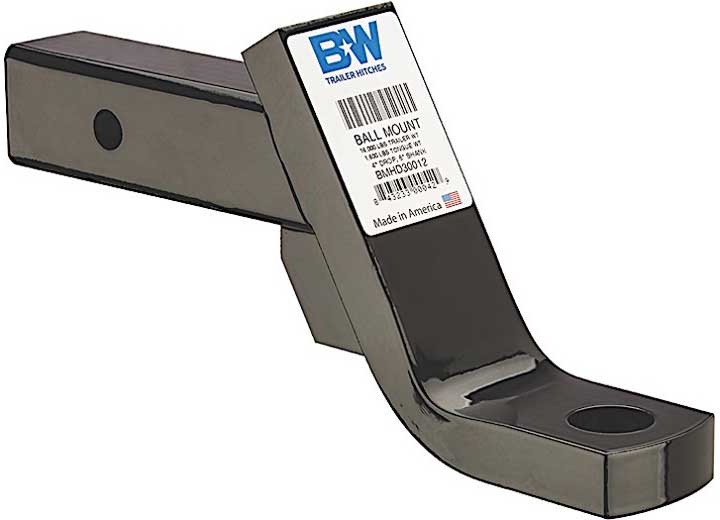 B & W Trailer Hitches BMHD30012 16K Ball Mount with 4 - Inch Drop and 6 - Inch Shank - Imex RV And Auto Parts