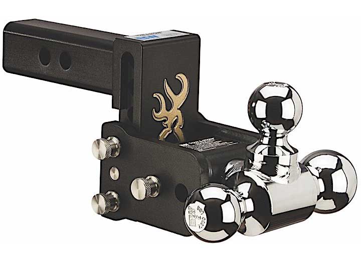 B & W Trailer Hitches Browning Edition Tow & Stow 6-In Model with 3-In Drop and 3.5-In Rise Triball - Imex RV And Auto Parts