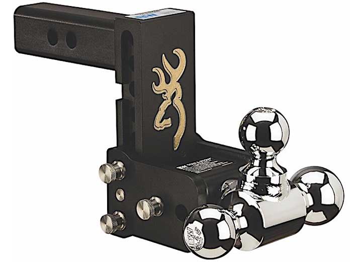 B & W Trailer Hitches Browning Edition Tow & Stow 8-In Model with 5-In Drop and 5.5-In Rise Triball - Imex RV And Auto Parts
