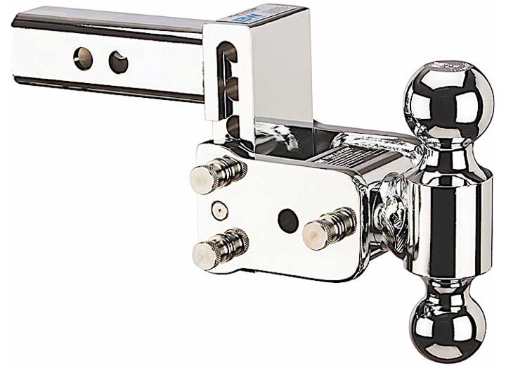 B & W Trailer Hitches Chrome Tow & Stow 6-In Model with 3-In Drop and 3.5-In Rise, Includes 2 & 2 5/16-In Balls - Imex RV And Auto Parts