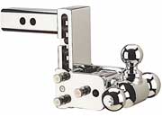 B & W Trailer Hitches Chrome Tow & Stow 8-In Model with 5-In Drop and 5.5-In Rise Triball (Part TS10048C) - Imex RV And Auto Parts