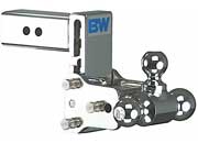 B & W Trailer Hitches Class V 2 1/2 Inch Receiver Chrome Tow & Stow with 8 Inch Drop and 5 Inch Rise, Model TS20048C - Imex RV And Auto Parts