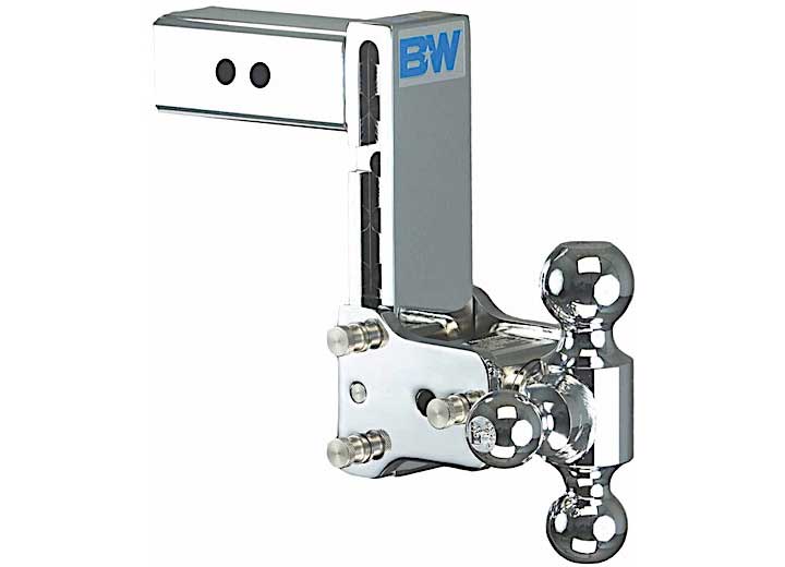 B & W Trailer Hitches Class V 2 1/2-Inch Receiver Chrome Tow & Stow with 8-Inch Model 7-Inch Drop and 7.5-Inch Rise - Triball - Imex RV And Auto Parts