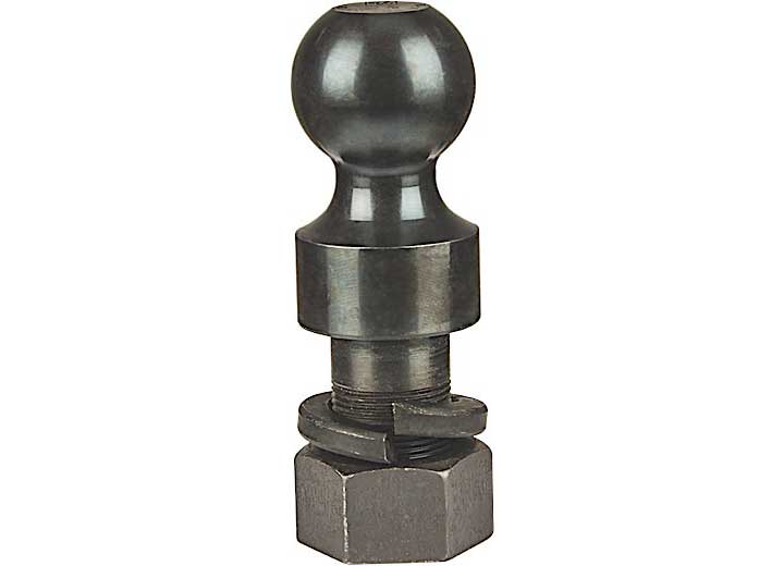 B & W Trailer Hitches HB94005 2 5/16 x 1 1/2 x 2 3/4 30K Raw Steel Trailer Ball with 1 Inch Rise and 12 TPI - Imex RV And Auto Parts