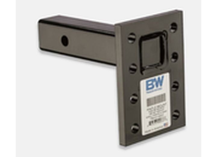B & W Trailer Hitches PMHD14202 16K Pintle Mount for 2.5in/3in Receiver Opening - 8 Hole, 3 Position, 9in Shank - Imex RV And Auto Parts