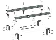 B & W Trailer Hitches RVR3200 Universal 5th Wheel Mounting Rails - Imex RV And Auto Parts