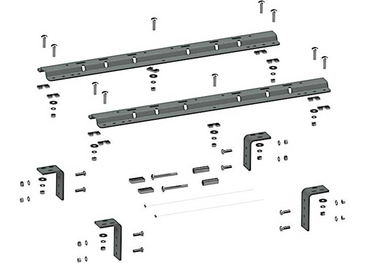 B & W Trailer Hitches RVR3200 Universal 5th Wheel Mounting Rails - Imex RV And Auto Parts