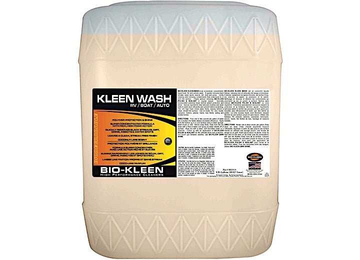 Bio - Kleen M02515 Kleen Wash 5 Gallon Container - Heavy - Duty Cleaning Solution - Imex RV And Auto Parts