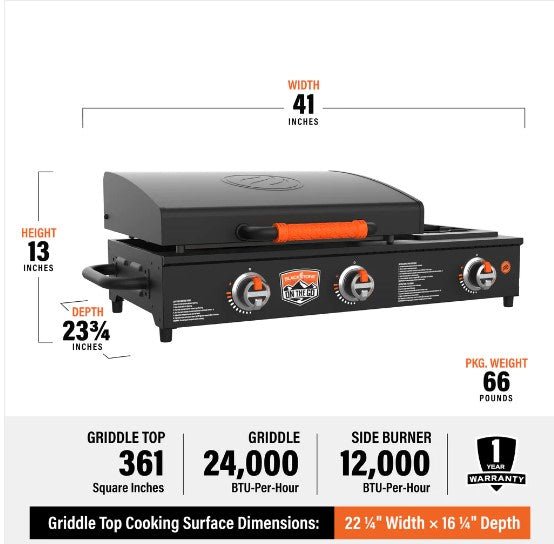 Blackstone 2225 22" Omnivore Tabletop Griddle with Side Burner - Imex RV And Auto Parts