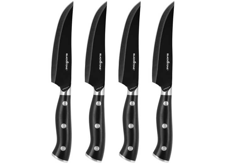 Blackstone 4-Piece Steak Knife Set - Precision Cutlery for Perfect Meals