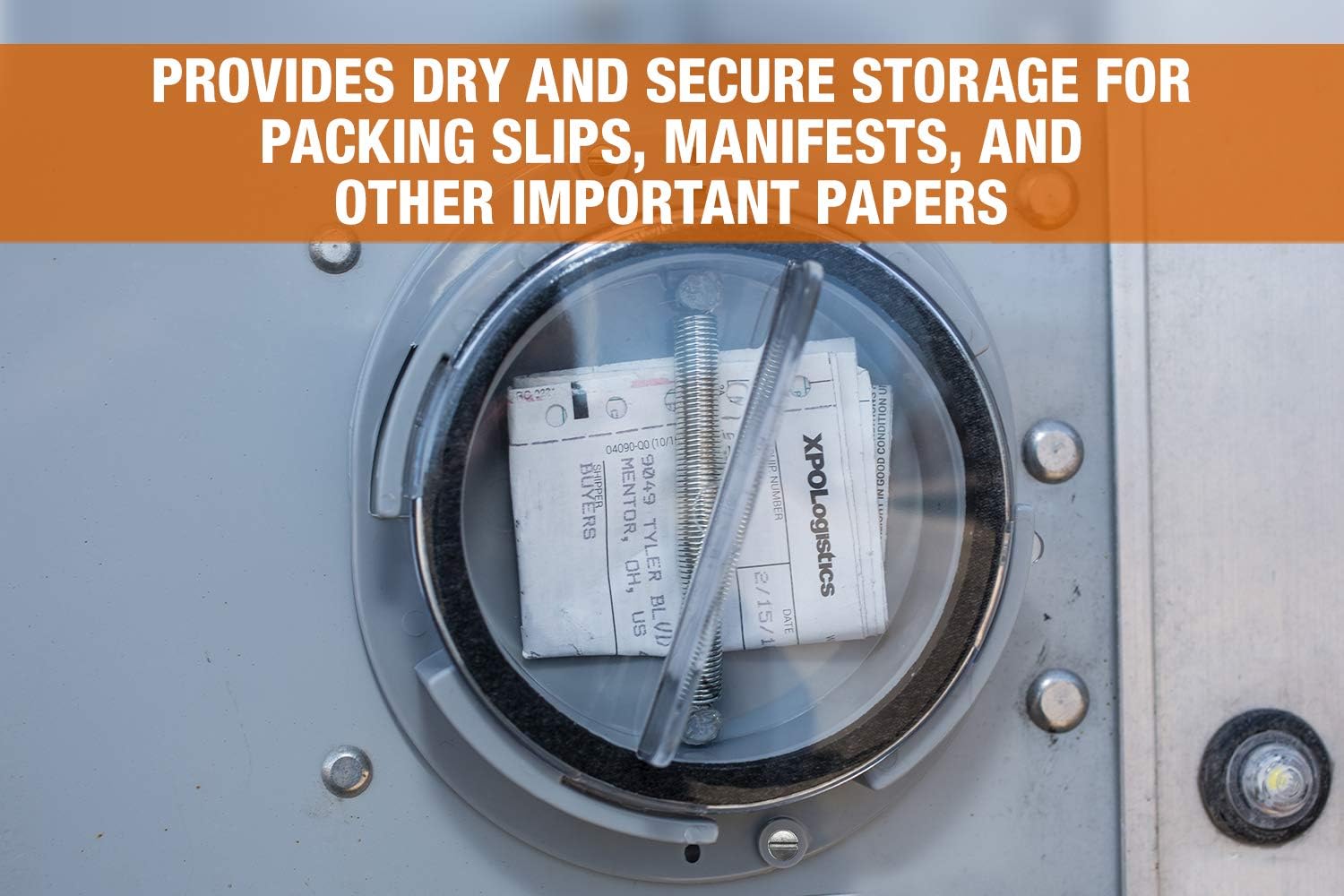 Buyers Products 5201101 Plastic Document Holder Kit with Clear Cover, Truck and Trailer Registration & Insurance Card Holder, Corrosion and UV Resistant - Imex RV And Auto Parts