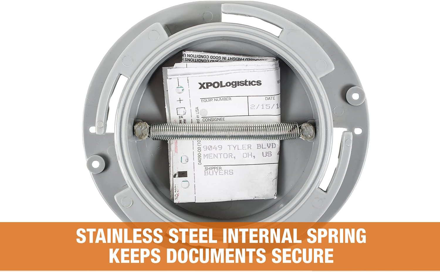 Buyers Products 5201101 Plastic Document Holder Kit with Clear Cover, Truck and Trailer Registration & Insurance Card Holder, Corrosion and UV Resistant - Imex RV And Auto Parts