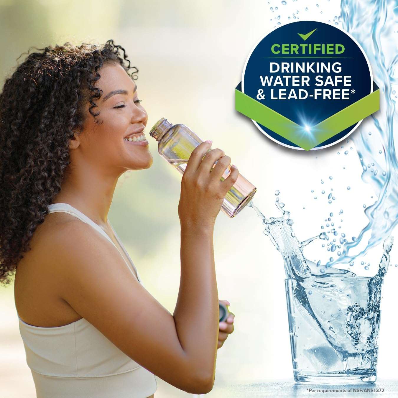 Camco Brass Camper/RV Water Pressure Regulator – Protects RV Kitchen Small Appliances, Plumbing & Hoses – Reduces RV Water Pressure to Safe & Consistent 40 - 50 PSI – Drinking Water Safe (40055) - Imex RV And Auto Parts