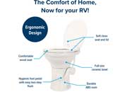Camco Gravity Toilet Bone - 41715 - Imex RV And Auto Parts