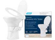 Camco Gravity Toilet White - Model 41710 - Imex RV And Auto Parts