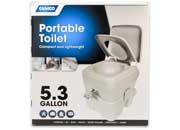 Camco Portable Toilet 5.3 Gallon with Compact Design - Imex RV And Auto Parts