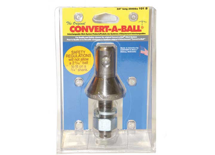 Convert-A-Ball 3/4 Inch Shank - Heavy-Duty Trailer Hitch Adapter CDC101B