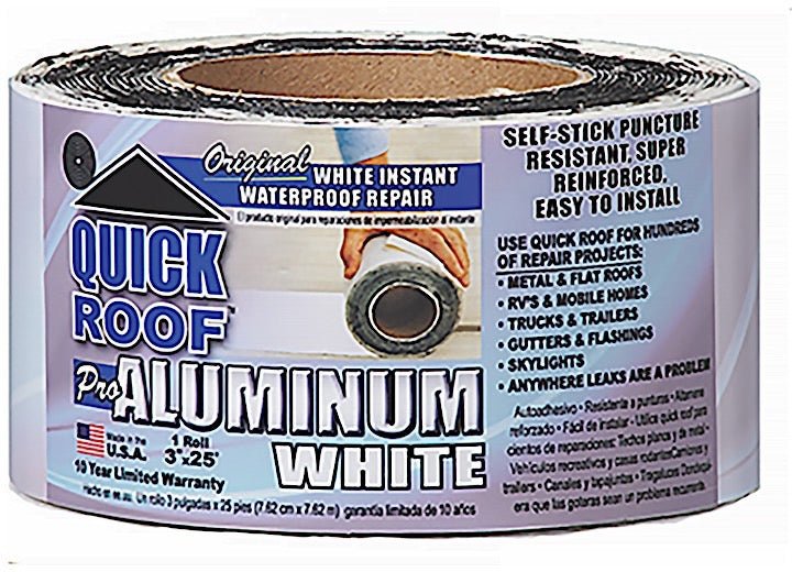 Cofair Products Inc Quick Roof White WQR325 Self - Stick Aluminum Roofing Membrane - Imex RV And Auto Parts