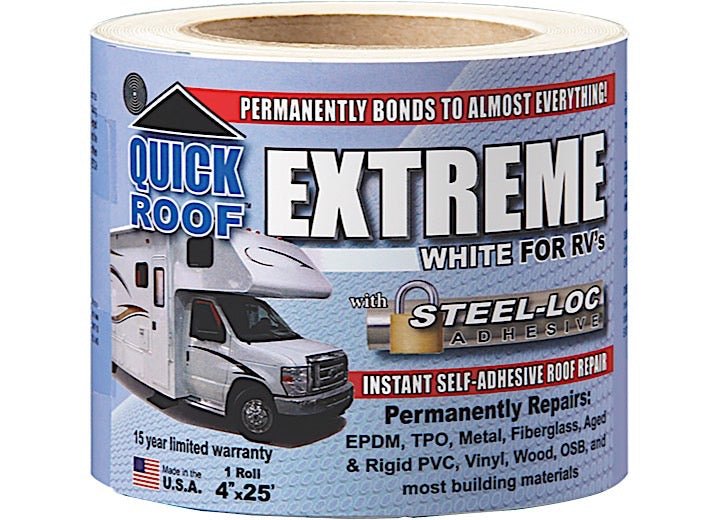 Cofair Products Inc UBE425 Quick Roof E X Treme with Steelloc A DH for Permanent Building Material Repairs - Imex RV And Auto Parts