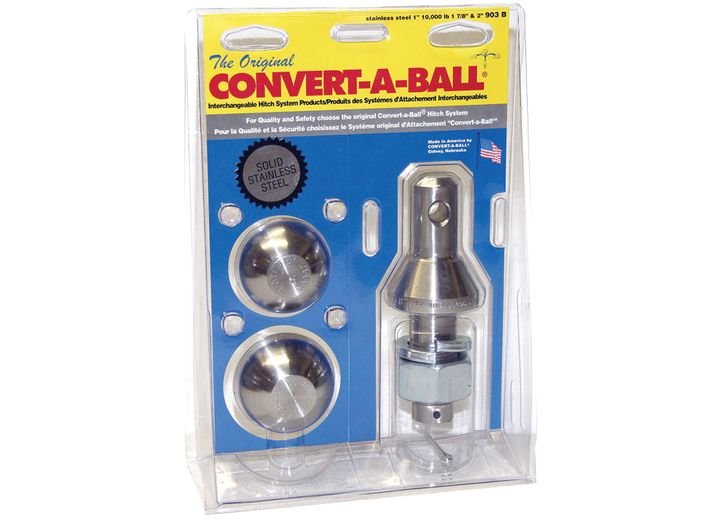Convert-A-Ball 903B Stainless Steel Trailer Hitch Balls – 1-7/8 Inch & 2 Inch Sizes - Imex RV And Auto Parts