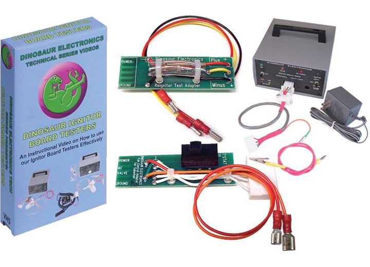 Dinosaur Electronics IMT - 12P Test Package - Rechargeable 12 Volt Ignitor Board Tester with How - To DVD - Imex RV And Auto Parts