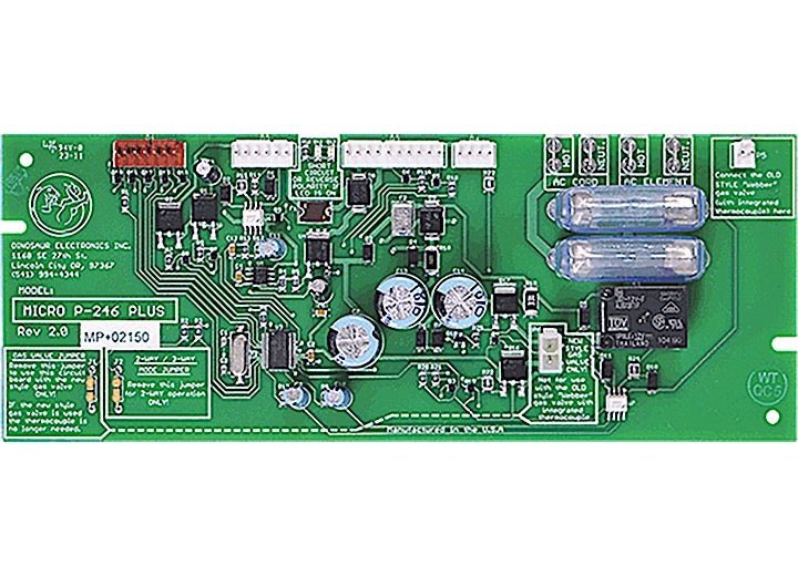 Dinosaur Electronics MICRO P - 246 PLUS Replacement Board for 2 or 3 - Way Operation, AC/DC/Gas Compatible - Imex RV And Auto Parts