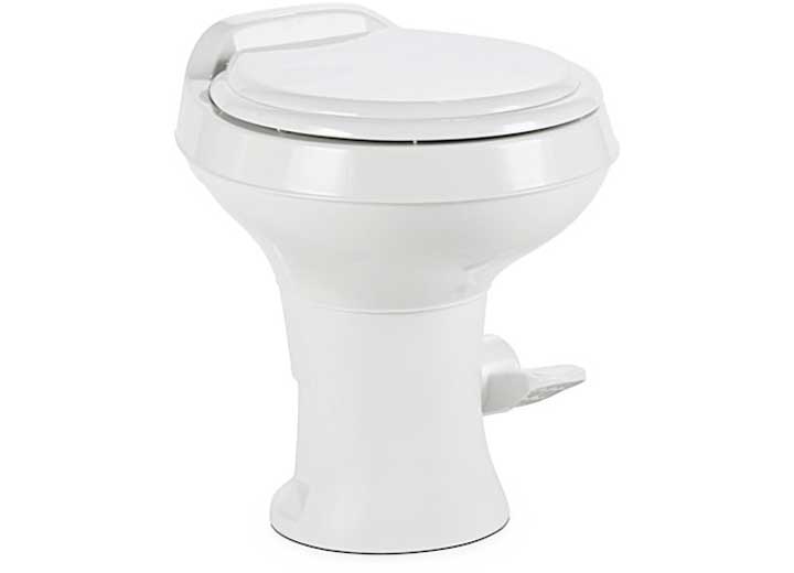 Dometic USA 9610008275 400 Essential RV Toilet with Plastic Bowl, Standard Height, White