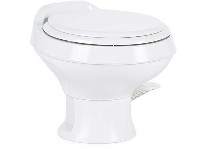 Dometic USA 9610008278 401 Essential RV Toilet with Plastic Bowl – Short White - Imex RV And Auto Parts
