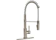 Dura Faucet DFTDF - MK504SLK - SN Streamline Coil Pulldown RV Kitchen Faucet in Brushed Satin Nickel - Imex RV And Auto Parts