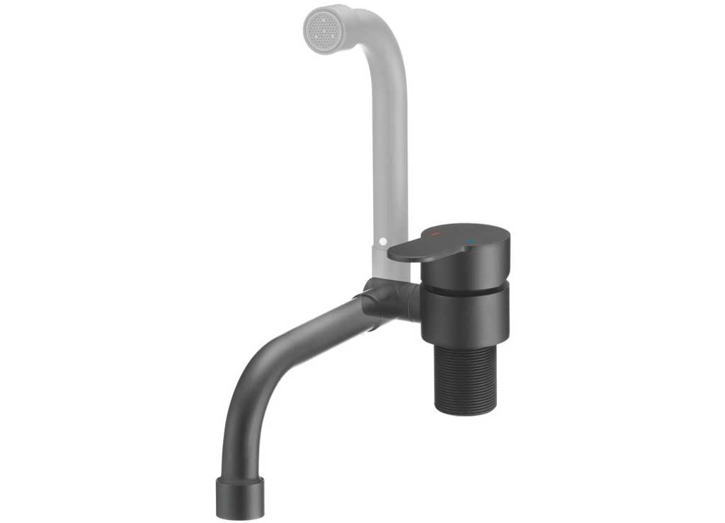 Dura Faucet DFTDF - MK510H - MB Folding RV Kitchen Faucet in Matte Black - Imex RV And Auto Parts