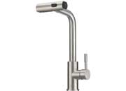 Dura Faucet DFTDF - MK511X - SN Rainfall Pulldown RV Kitchen Faucet in Brushed Satin Nickel - Imex RV And Auto Parts