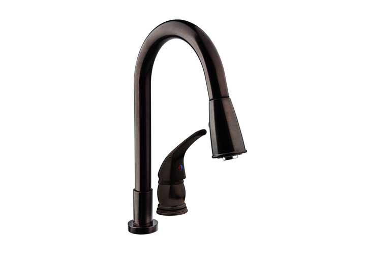 Dura Faucet DFTDF - NMK503 - VB Pulldown RV Kitchen Faucet in Venetian Bronze - Imex RV And Auto Parts
