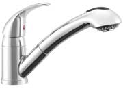 Dura Faucet DFTDF - NMK852 - CP Designer Pullout RV Kitchen Faucet in Chrome Finish - Imex RV And Auto Parts