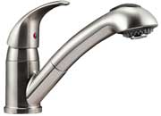 Dura Faucet DFTDF - NMK852 - SN Designer Pullout RV Kitchen Faucet in Brushed Satin Nickel - Imex RV And Auto Parts