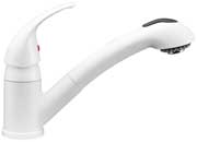 Dura Faucet DFTDF - NMK852 - WT Designer Pullout RV Kitchen Faucet in White - Imex RV And Auto Parts