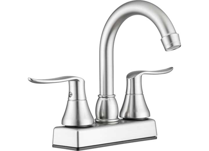 Dura Faucet DFTDF - PB155LH - SN Elegant Arc S PO RV Bar Faucet in Brushed Satin Nickel - Imex RV And Auto Parts