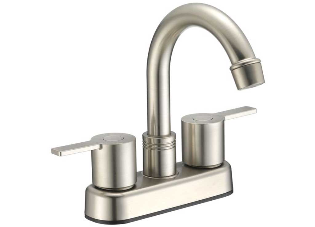 Dura Faucet DFTDF - PB155M - SN Modern Arc Spout Utility RV Bar Faucet in Brushed Satin Nickel - Imex RV And Auto Parts