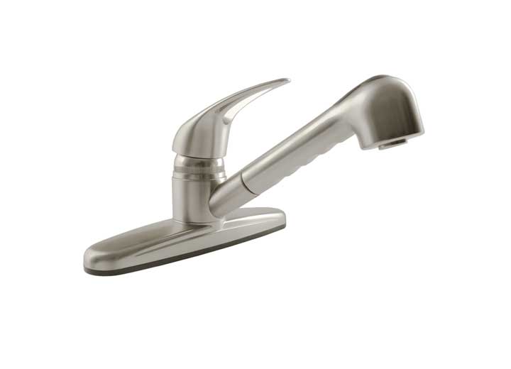 Dura Faucet DFTDF - PK100 - SN Nonmetallic Pullout RV Kitchen Faucet in Brushed Satin Nickel - Imex RV And Auto Parts