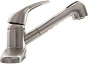 Dura Faucet DFTDF - PK100 - SN Nonmetallic Pullout RV Kitchen Faucet in Brushed Satin Nickel - Imex RV And Auto Parts