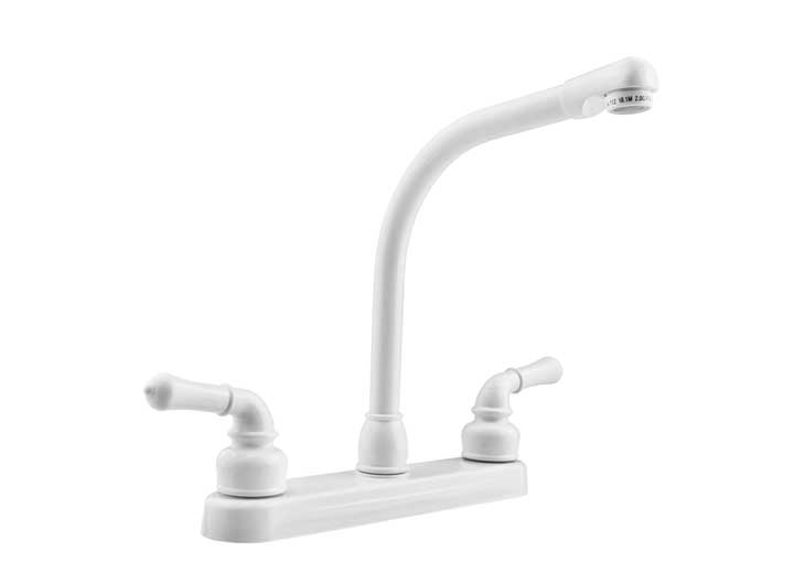 Dura Faucet DFTDF - PK210C - WT Classical Hi Rise RV Kitchen Faucet in White - Imex RV And Auto Parts