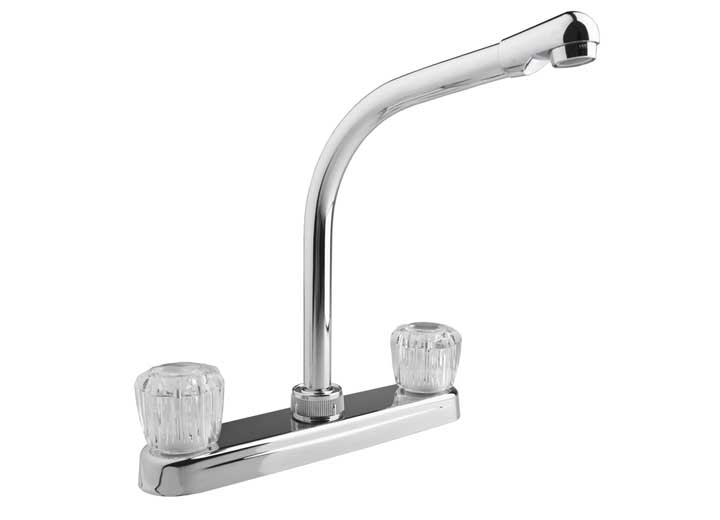 Dura Faucet Hirise RV Kitchen Faucet Chrome Polished DFTDF - PK210A - CP - Imex RV And Auto Parts