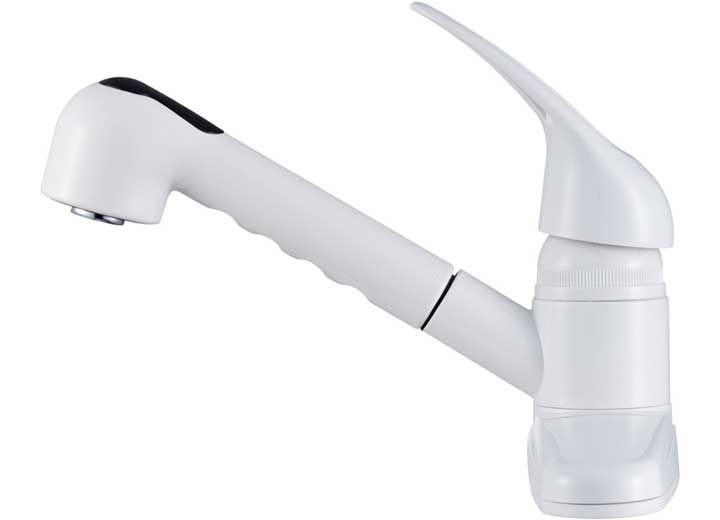 Dura Faucet Non - Metallic Pull - Out RV Kitchen Faucet - White - Imex RV And Auto Parts