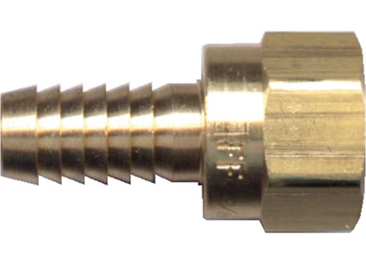 Fairview Ltd. Brass 45 Degree Hose Barb Fitting 1/4 Inch to 3/8 Inch Female Flare, 128 - 46 - Imex RV And Auto Parts