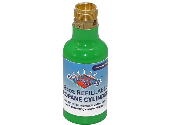 Flame King 1/4lb Empty Refillable Propane Cylinder - Imex RV And Auto Parts