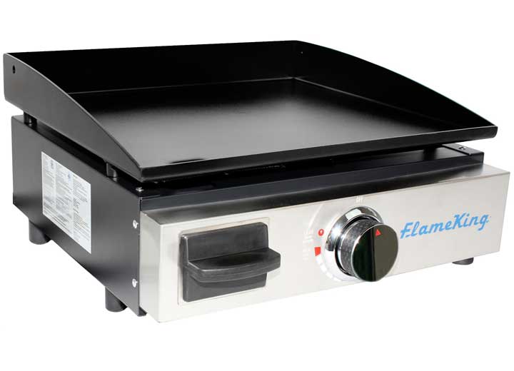 Flame King 17 inch LP Griddle with Small Regulator for RV pullout - YSNFM-HT-200 - Imex RV And Auto Parts