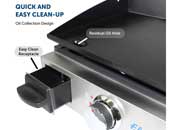 Flame King 17 inch LP Griddle with Small Regulator for RV pullout - YSNFM-HT-200 - Imex RV And Auto Parts