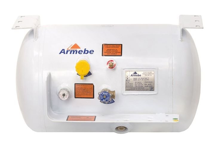 Flame King 20.3 gal ASME RV Trailer Propane Tank Cylinder with Mount Brackets - YSN203 - Imex RV And Auto Parts
